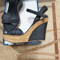 Черни сандали на платформа, снимка 3 - Сандали - 39872488
