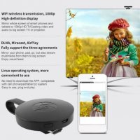 Google Chromecast мултимедиен плеър. Превъщате телевизора в смарт, снимка 9 - Приемници и антени - 29695801