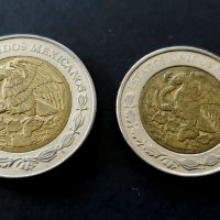 Монети. Мексико. 1, 2, 5 , 10 мексиканско песо., снимка 11 - Нумизматика и бонистика - 32147506