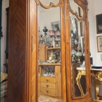 Старинен гардероб РОКОКО, снимка 1 - Антикварни и старинни предмети - 42473394