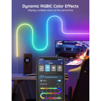 Смарт Neon RGBIC LED лента Govee H61A2, Wi-Fi, Синхронизация на музика, снимка 4 - Лед осветление - 44656970