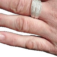 Ръчно изработен сребърен пръстен с многопластов дизайн, снимка 4 - Пръстени - 43960625