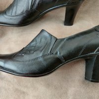 Нови кожени български обувки, снимка 2 - Дамски обувки на ток - 42299645