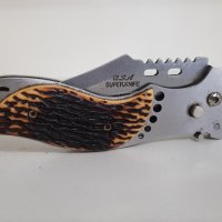 Сгъваем нож Super Knife USA, снимка 1 - Ножове - 39183876