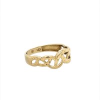 Златен дамски пръстен 1,66гр. размер:55 14кр. проба:585 модел:22304-5, снимка 3 - Пръстени - 44393378
