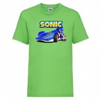 Детска Тениска Соник Sonic The Hedgehog Sonic Car Изненада,Подарък,Игра,Колата на соник, Sonic, снимка 8 - Детски тениски и потници - 37209678