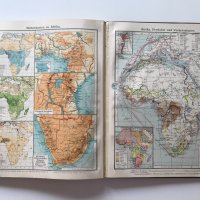Атлас на света, география на търговията, 1907 г., Германия, снимка 12 - Антикварни и старинни предмети - 31293966