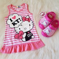 Рокля Hello Kitty 2-3-4-5-6-7 години , снимка 1 - Детски рокли и поли - 29379855