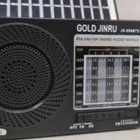 Соларно Радио с фенер,Bluetooth,USB,SD+LED Фенер JR-097 BTS, снимка 1 - Други - 39385062
