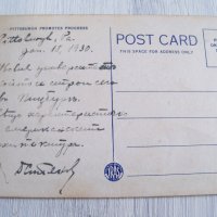Стара пощенска картичка Университетът на Питсбърг, САЩ около 1930г., снимка 3 - Филателия - 32064416