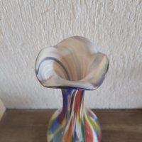 Стъклена ваза Мурано, снимка 2 - Антикварни и старинни предмети - 44491359