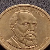 Възпоменателна монета JAMES GARFIELD 20 президент на САЩ 1881г. за КОЛЕКЦИЯ 38044, снимка 5 - Нумизматика и бонистика - 40764027