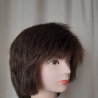 Резервирани Oriob Кестенява къса ,права перука , снимка 1 - Аксесоари за коса - 38338484