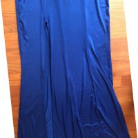 Дълга официална синя рокля с цепка , снимка 3 - Рокли - 29610326