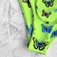 Бански Butterfly 4 Green - L размер, снимка 4 - Бански костюми - 31593461