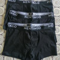 Луксозни  мъжки боксерки на водещата германска марка Mentiago Размери: S - 70-77 см. М - 81-86 см. L, снимка 2 - Бельо - 37714234