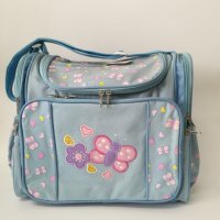 Чанта за бебешки принадлежности, в син и бежов цвят, снимка 4 - Кенгура и ранички - 39610992