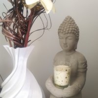 Красива стилна ваза за сухи цветя, снимка 2 - Вази - 39636800
