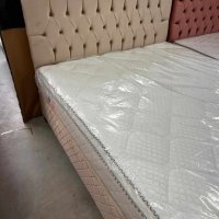 Боксспринг тапицирано легло с матрак и топер с модерен дизайн с място за съхранение , снимка 9 - Спални и легла - 42691029