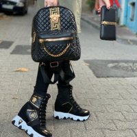 Дамски кецове раница и портфейл Versace код 84, снимка 1 - Дамски ежедневни обувки - 34399324