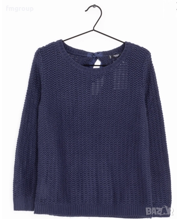 Дамски пуловер Манго Mango син, снимка 1