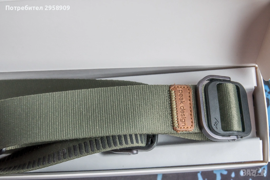 Ремък за фотоапарат Peak Design Strap Slide Lite Sage, снимка 1