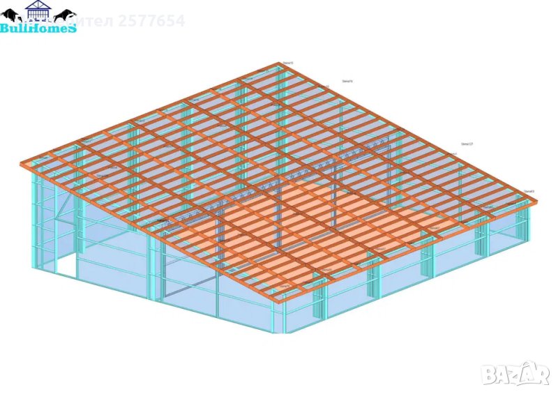 ЛИЗИНГ -Халета, Хале, Магазини,Магазин, Складове 168м2-12м х 14м х 1,5, снимка 1