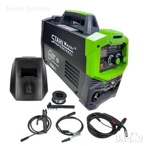 Комбиниран инверторен телоподаващ апарат MIG / MAG / MMA за заваряване без газ 400А StahlMayer, снимка 1