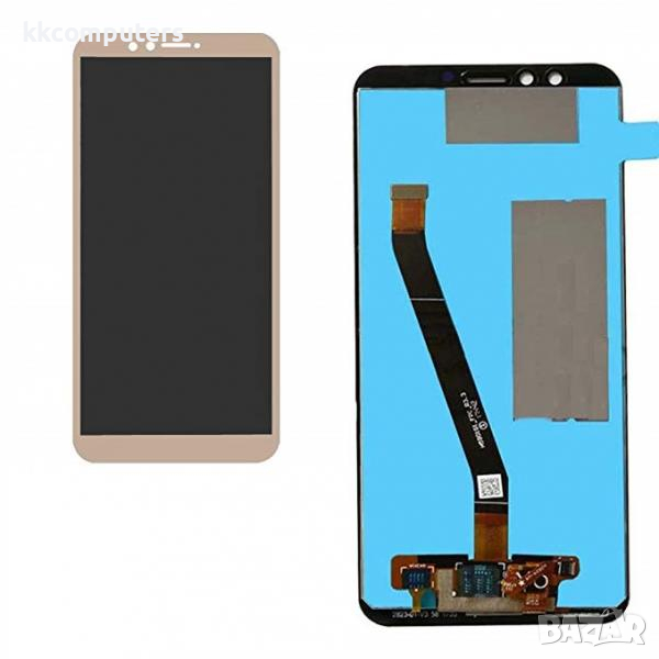 Съвместим HQ LCD Дисплей за Huawei Y9 (2018)+ тъч скрийн /Златен/, снимка 1