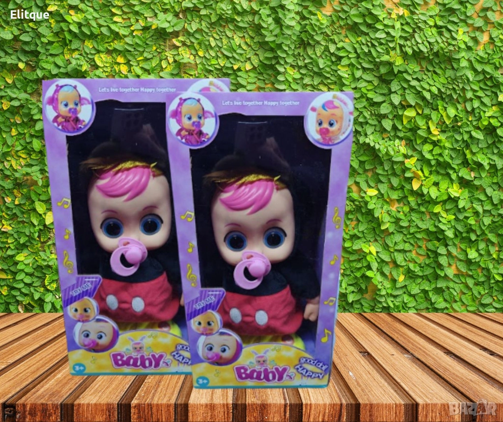 Пеещо бебе с биберонче, снимка 1