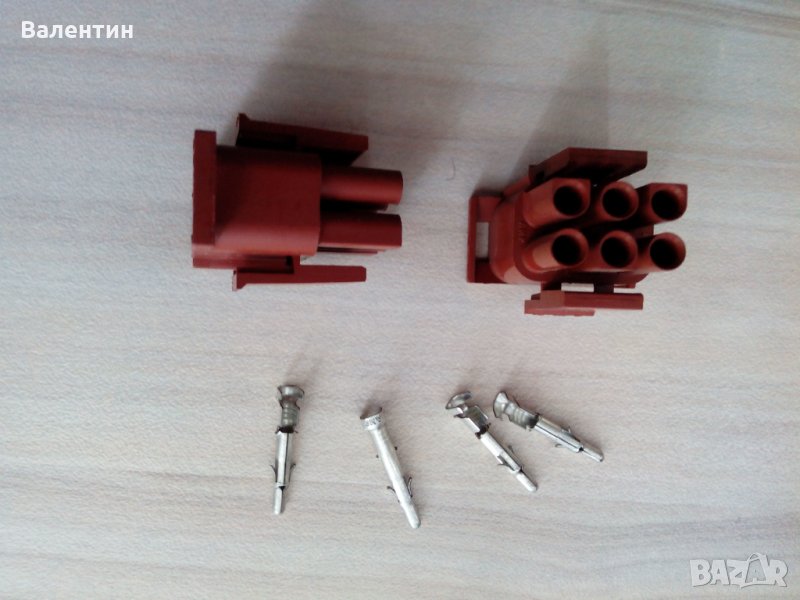 Съединители на фирма AMP с 6 контакта, снимка 1