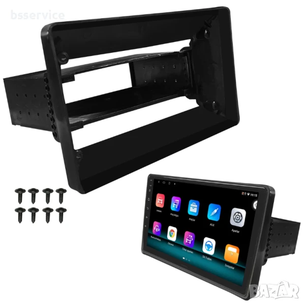 УНИВЕРСАЛНА РАМКА ЗА 9-ИНЧОВ ANDROID ТАБЛЕТ Единичен DIN, снимка 1