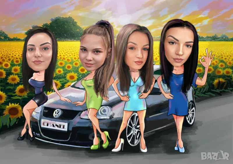 Карикатури по ваше желание и повод, снимка 1