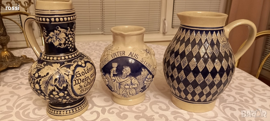 Vintage. Нови. GERZIT W.Germany. Керамични кани 1 л. и 1,5 л. Кана., снимка 1