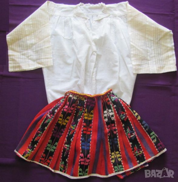 19 век Фолк Арт Детски Костюм ръчна бродерия, снимка 1