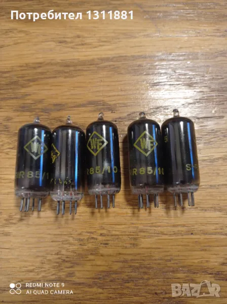 Радио лампи WF, снимка 1