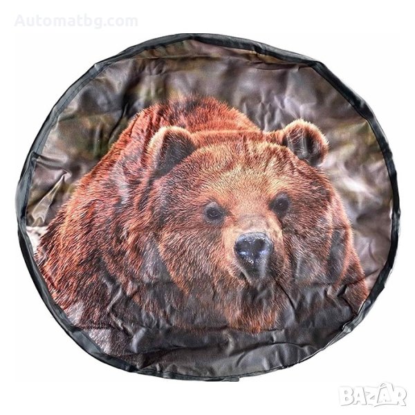 Калъф за резервна гума Automat, За джип, А-3, Еко кожа, 15-16 цола, снимка 1