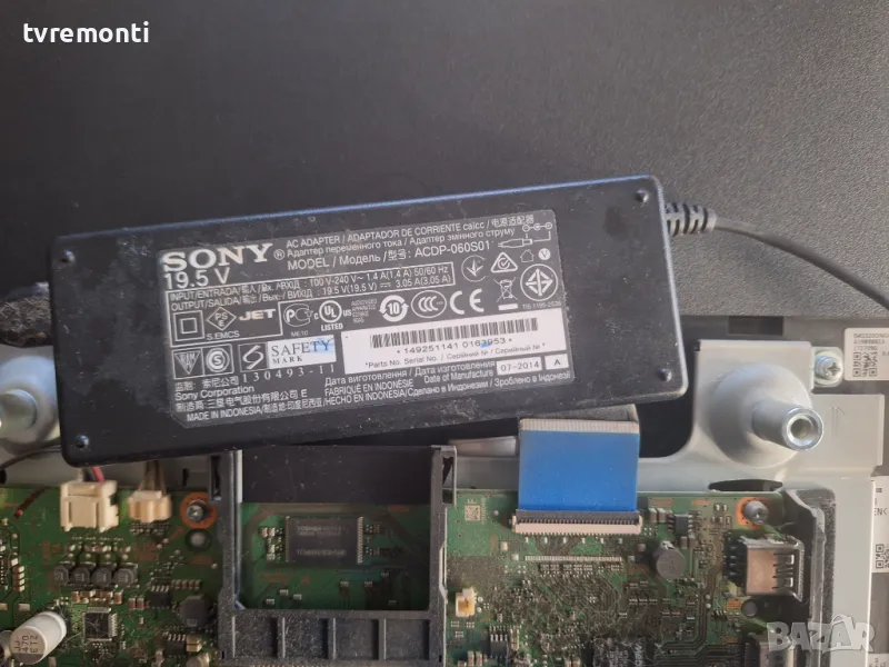 ADAPTER ORIGINAL for SONY, 19.5V/3.05A,  ACDP-060S01 INPUT 100-240V AC OUTPUT 19.5V 3.05A for SONY K, снимка 1