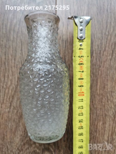 стъклена вазичка, снимка 1