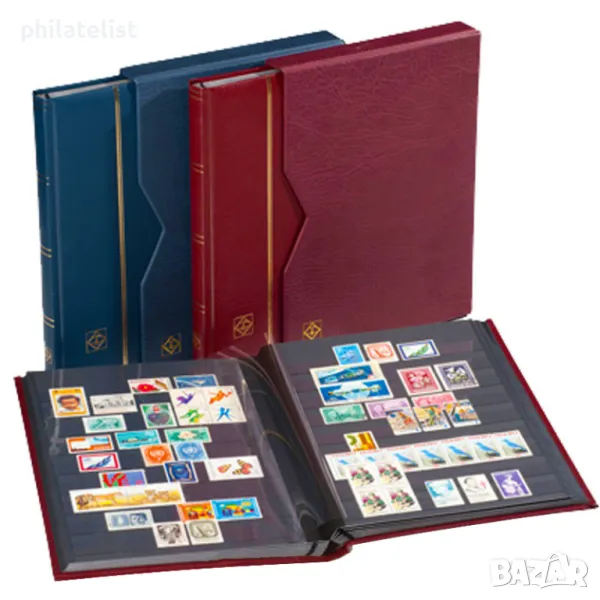 Leuchtturm Premium албум за марки LUX 16 черни листа + кутия, снимка 1