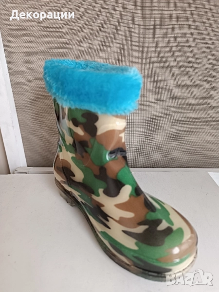 нови детски ватирани гумени ботуши , снимка 1