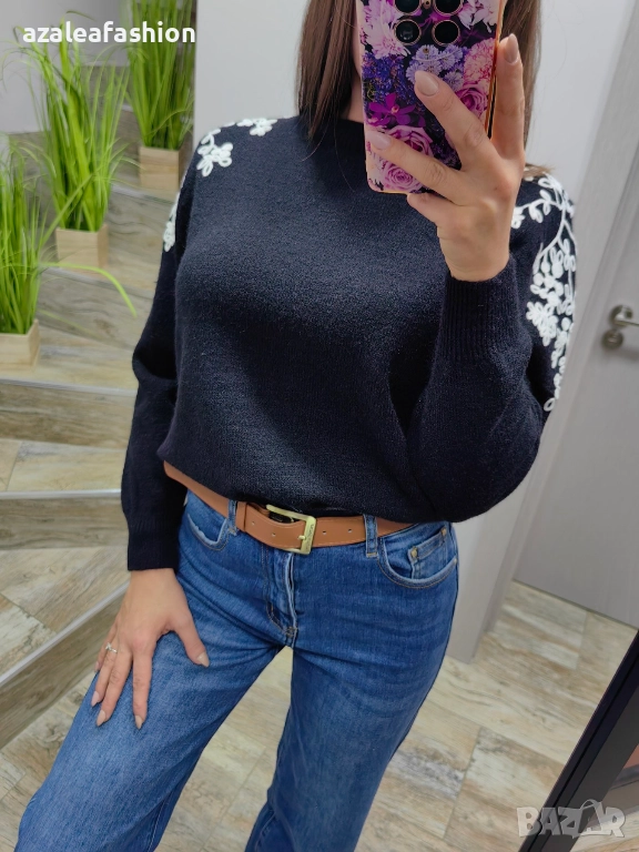 Стилен дамски пуловер, снимка 1
