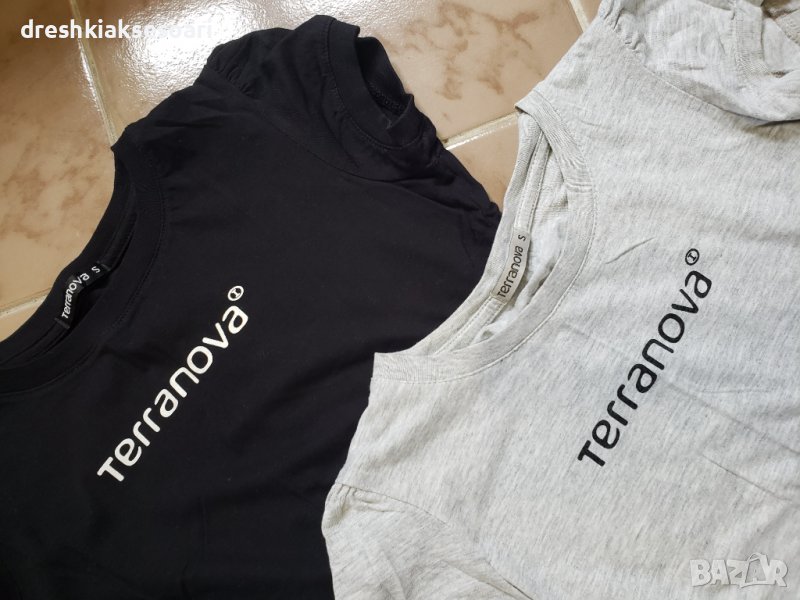 4 тениски TerraNovа черна сива бяла зелена, снимка 1