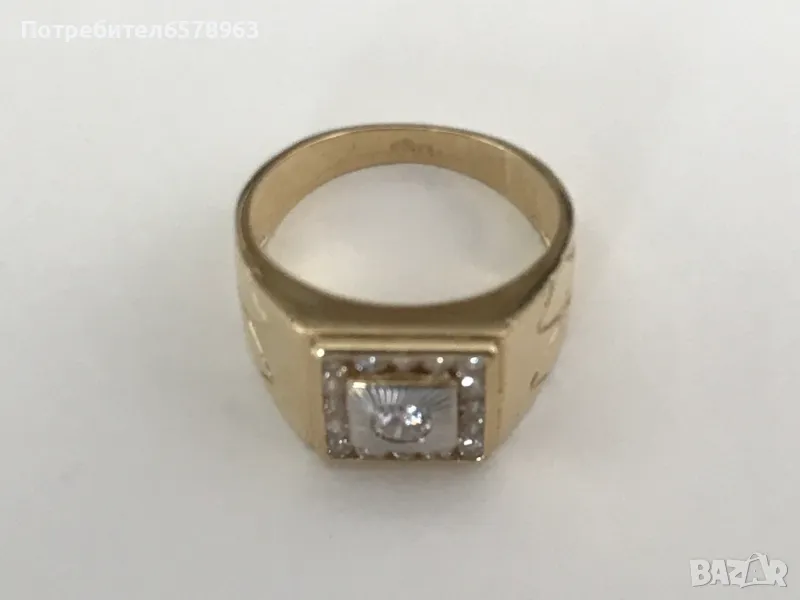 Златен мъжки пръстен 14к/585, снимка 1