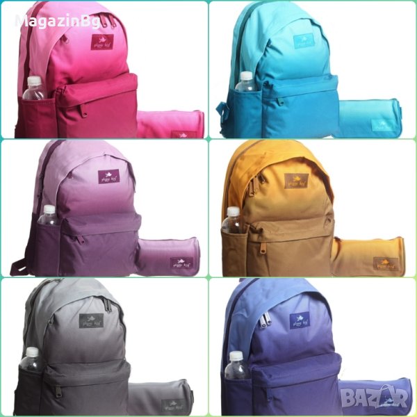 Ученическа раница с несесер Glossy Bird, Размери 44х29х16 см, снимка 1