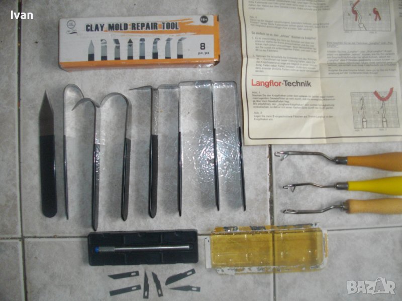 Нови Инструменти За Моделиране/Специализирани Куки Плетива Всякакви-Немски/Резци За Карвинг,Линолеум, снимка 1