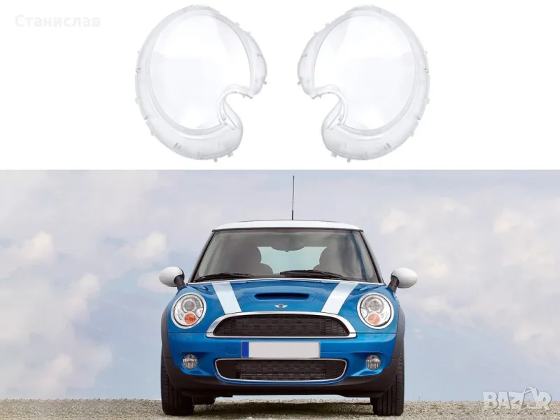 Стъкла (капаци) за фарове за Mini Cooper R56 R57 MK2 - Xenon, снимка 1