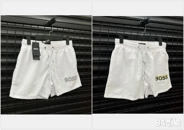 Hugo Boss Мъжки Бели Плажни Шорти🩳Плувни Шорти🩳Мъжки Бански В Бял Цвят Хуго Бос 2 Модела Код D2505, снимка 1