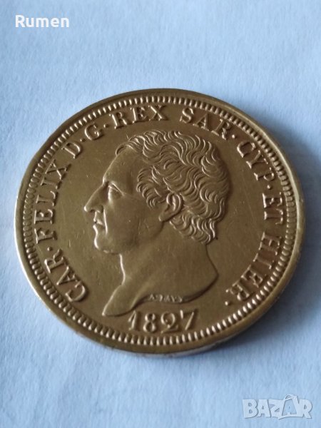 80 лири 1827 година , снимка 1