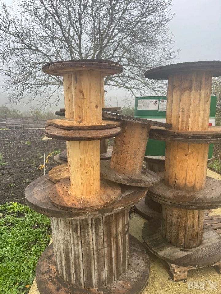 Дървена макара, различни размери, снимка 1